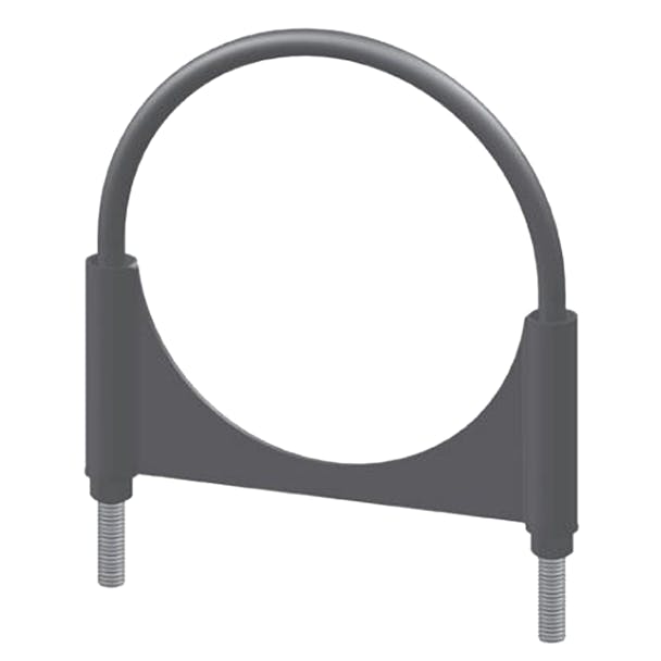 3.5" Round Bolt Closed Single Saddle Clamp