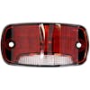 16 LED 4" Rectangular Clearance Marker Light With Blue Ground Light By Maxxima red light front view
