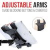 3.5" Suction Cup Tablet Mount Adjustable Arms