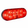 10 LED 6" Oval STT Light With Heated Lens-red tilt on