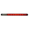 27 LED 17" Low Profile STT Light Bar With Back Up Light- Red Half On