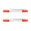 Aluminum Straight Conspicuity Reflector Top Flap Plate Pair