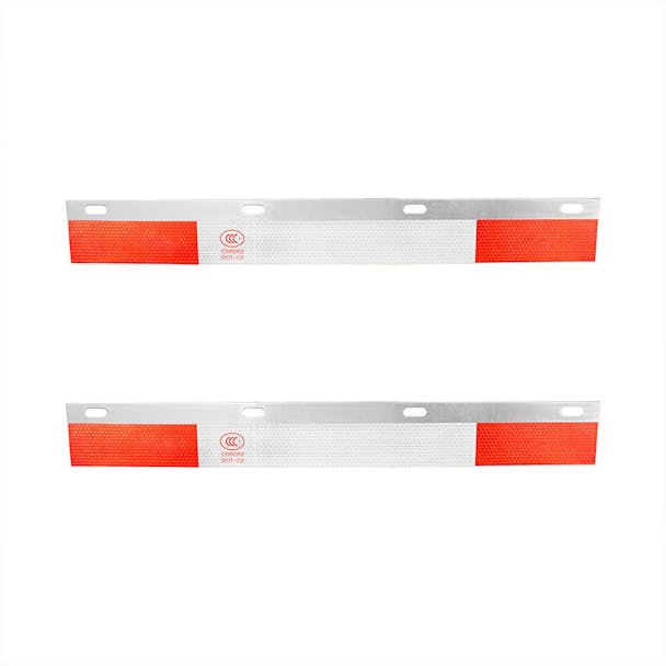 Aluminum Straight Conspicuity Reflector Top Flap Plate Pair