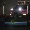  Fluorescent Orange Illuminated LED Bumper Guide-truck3