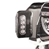 Peterbilt 389 589 Blackout LED Headlight Assembly with Half Moon DRL Feature and Custom Mounting Arm - Side Light