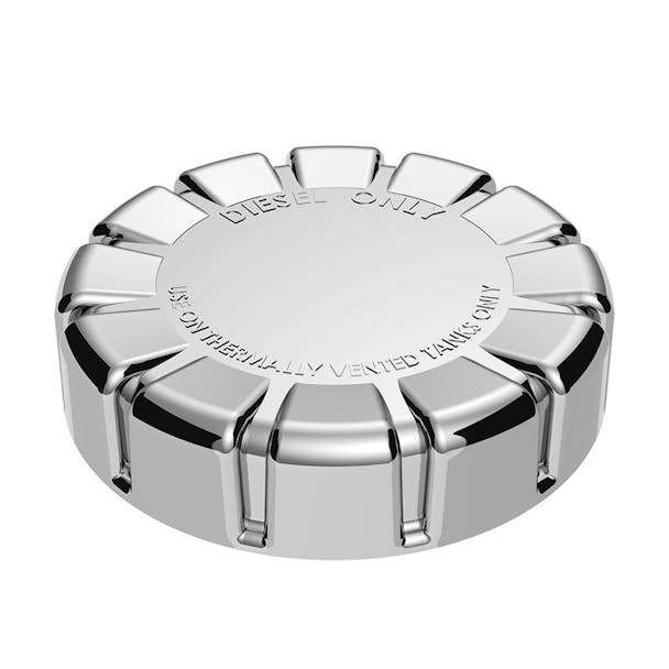 Kenworth Chrome Plastic Non-Locking Fuel Cap Cover - Default