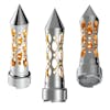 Chrome Thread-On Daytona Spike Vertical LED Shift Knob - Amber 9/10