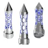 Chrome Thread-On Daytona Spike Vertical LED Shift Knob - Blue 9/10