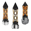 Black Thread-On Daytona Spike Vertical LED Shift Knob - Amber 9/10