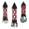 Black Thread-On Daytona Spike Vertical LED Shift Knob - Red 13/15/18