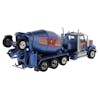 Western Star 4900 Left Axle And McNeilus Bridgemaster Concrete Mixer Replica 1/50 Scale Angled Passenger View