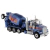 Western Star 4900 Left Axle And McNeilus Bridgemaster Concrete Mixer Replica 1/50 Scale Angled Passenger View 1