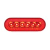 6" Oval Turbine STT LED Light - Red ON