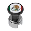 Black 1/2"-13 Thread-On Flag Gearshift Knob With Adapter - 13/15/18 Mexico Top
