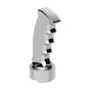 Pistol Grip Thread On Shift Knob With 9/10 Speed Adapter - Chrome Tilt Right