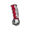 Chrome Skull Pistol Grip Shift Knob With 9/10 Speed Adapter - Candy Red Bottom