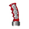 Chrome Skull Pistol Grip Shift Knob With 9/10 Speed Adapter - Candy Red Default