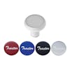Vibrant Colored Deluxe Tractor Air Brake Knob With Stickers - Pearl White