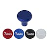 Vibrant Colored Deluxe Trailer Air Brake Knob With Stickers - Indigo Blue
