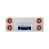 Stainless Steel Rear Center Panel With Abyss LED Lights - Visor Red Lens Full