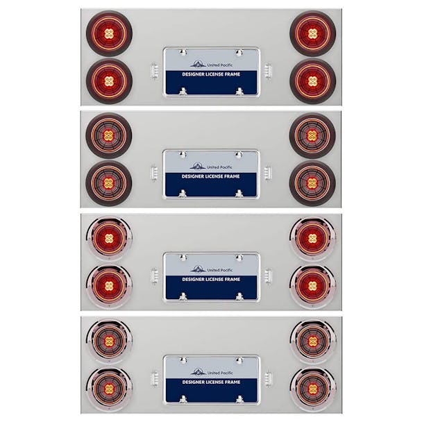 Stainless Steel Rear Center Panel With Abyss LED Lights - Default