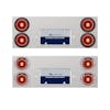 Stainless Steel Rear Center Panel With Abyss LED Lights - Red Lens