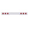 Stainless Steel One Piece Rear Light Bar With Red LEDs - Visor Red