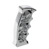 Chrome Skull Pistol Grip Thread On Shift Knob - Chrome  Tilt Left
