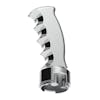 Pistol Grip Thread On Shift Knob With 13/15/18 Speed Adaptor - Chrome Tilt Left