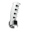 Pistol Grip Thread On Shift Knob With 13/15/18 Speed Adaptor - Chrome Tilt Left