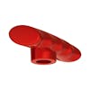 Thread-On T Grip Gearshift Knob - Candy Red Tilt Right