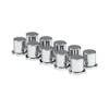 10 Pack Chrome 3/4" Push On Flat Top Lug Nut Covers - Default