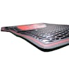 Freightliner Cascadia Rubber Floor Mats Red Flat Angle