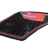 Freightliner Cascadia Rubber Floor Mats Red Flat