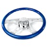 18" Vibrant Color Wood Steering Wheel - Blue