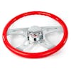 18" Vibrant Color Wood Steering Wheel - Red