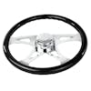 18" Vibrant Color Wood Steering Wheel - Black