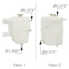 International Heavy Duty Pressurized Coolant Reservoir 2507478C1 2507478C2 - Dimensions