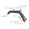 Cummins N14 Radiator Pipe 07-06464 0706464 Measurements