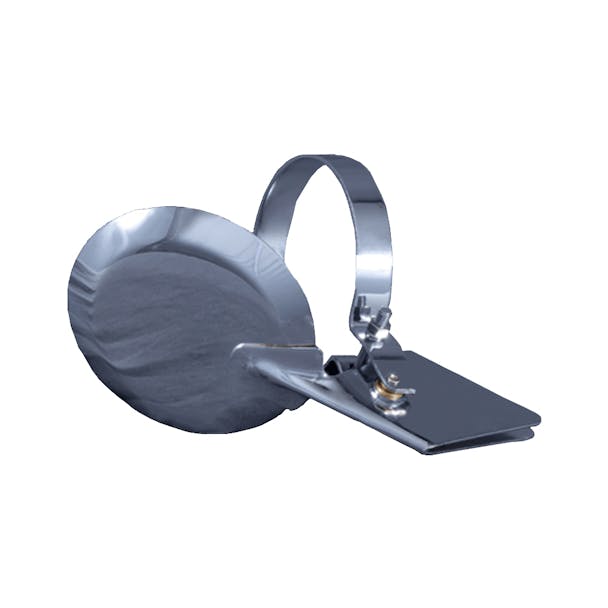 5" Chrome Plated Exhaust Rain Cap - Side