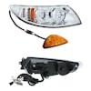 International Durastar Chrome Projector LED Headlight Assembly Passenger
