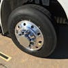 Chrome Front Axle Wheel Cover Set With Flat Hubcap & Hex Lug Nut Covers By Grand General Example