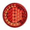 4" Pearl Round Smart LED STT Light By Grand General Red Lens Turn Signal