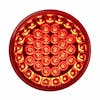 4" Pearl Round Smart LED STT Light By Grand General Red Lens On