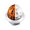Mini Watermelon Dual Function Amber Fury Clearance Marker Light - Amber/ Clear