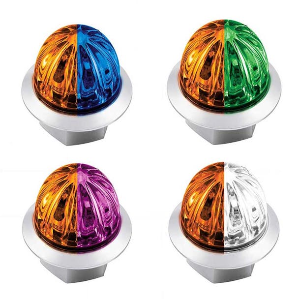 Mini Watermelon Dual Function Amber Fury Clearance Marker Light - Default