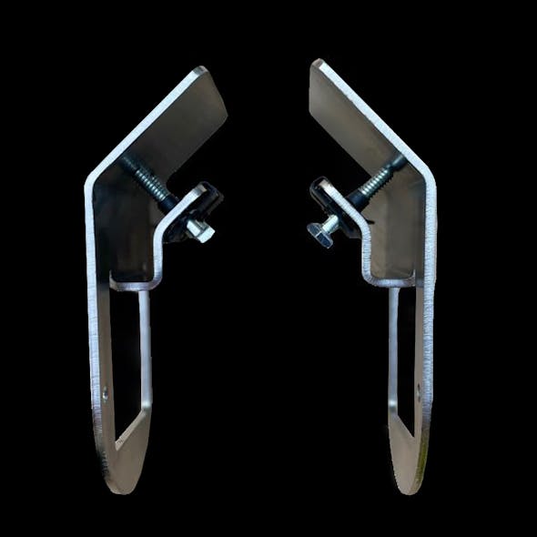 Universal Stainless Steel Under Glow Frame Bracket 1 Watermelon Light Hole - Side