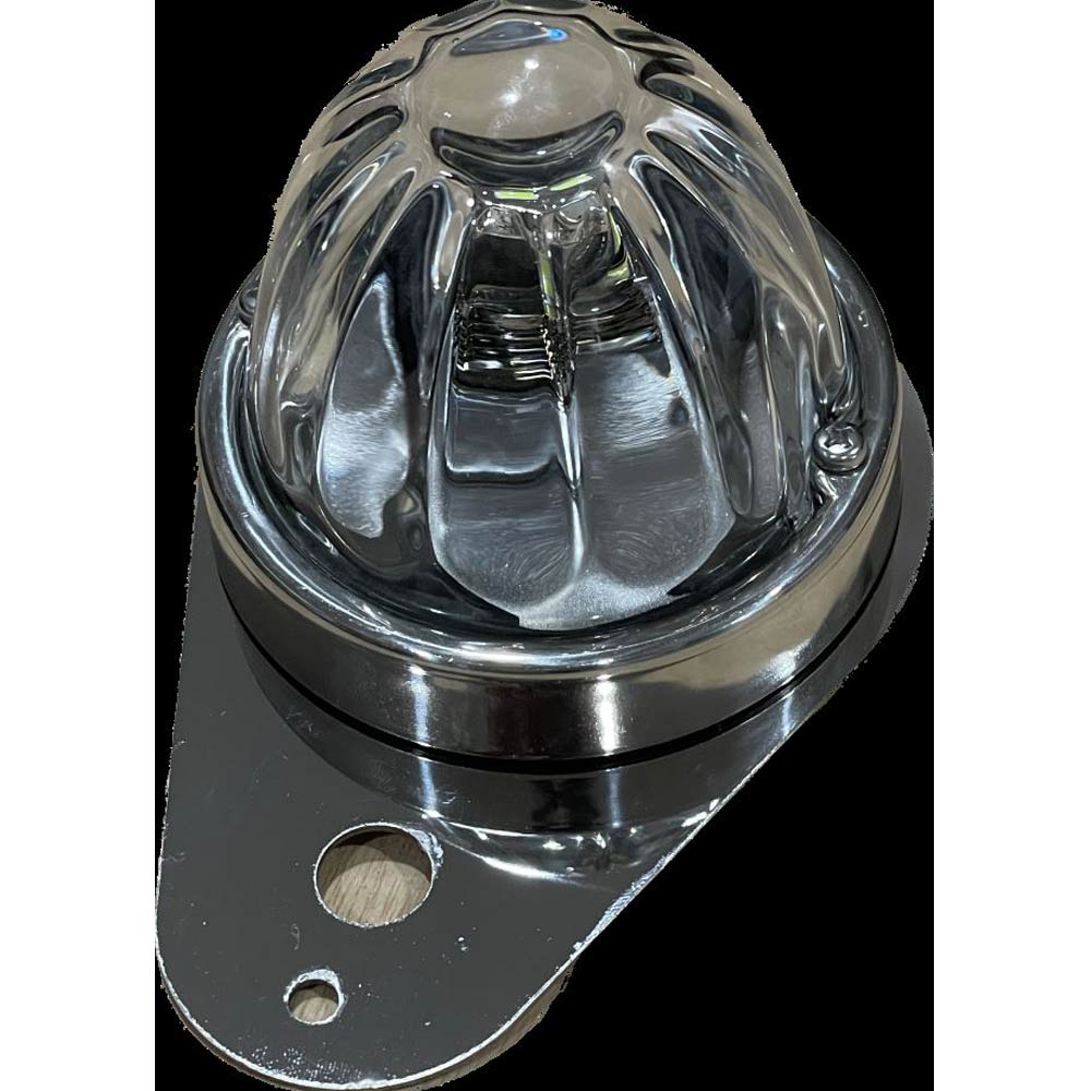 BEAMS LIGHTS 【JVAM 】 SLIPPER COW GRAINY Kenworth Stainless Steel Teardrop Style Interior Dome Light