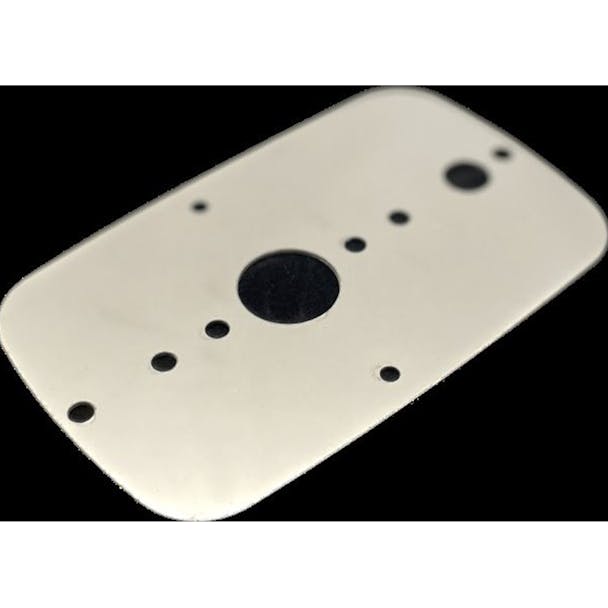 Peterbilt Stainless Steel Single Small Bunk Map Light 1 Watermelon Hole With 1 Toggle Switch Hole - Thumbnail