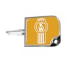 Kenworth Logo Aluminum Key Cover - Yellow